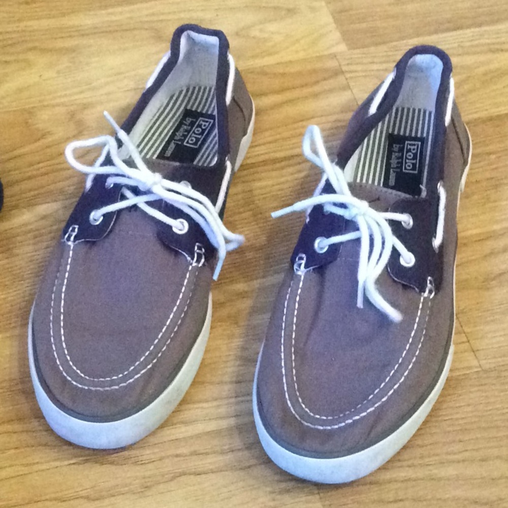 Men’s polo boat shoes like new size 11.5